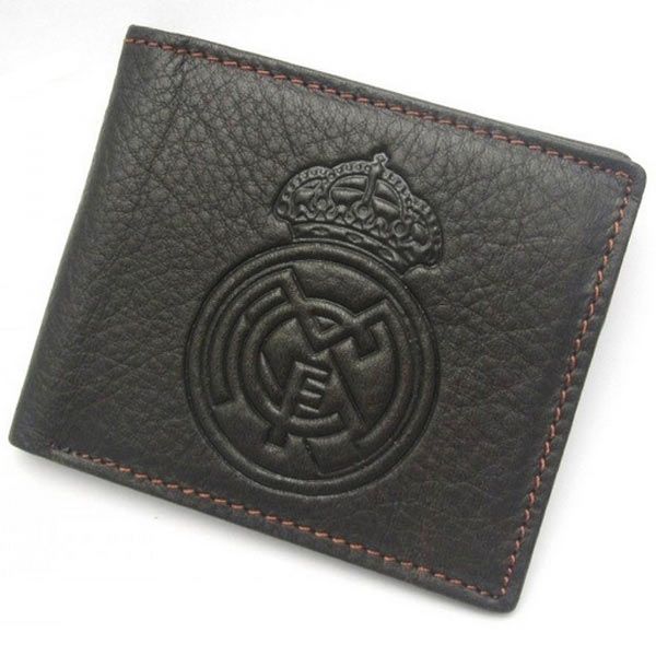 Кожаный кошелек с эмблемой ФК Real Madrid