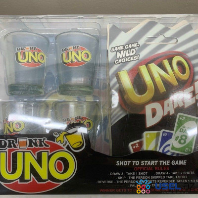 Настольная алкогольная карточная игра со стопками UNO Drink Dare