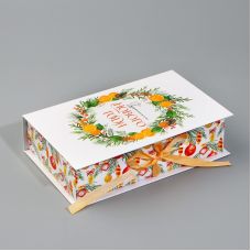 Box - book “Wonderful New Year”, wreath