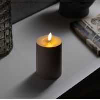 Elegant LED candle Beige size 13 cm