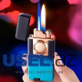 Gradient lighter with double flame