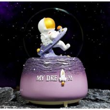 Musical snow globe "My Dream" astronaut