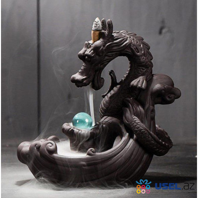 Dragon incense stand with aromacones