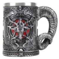 Stainless steel mug, 460 ml Pentagram Baphomet