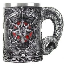 Stainless steel mug, 460 ml Pentagram Baphomet