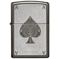 Alışqan Zippo Ace of Spades Black Ice®