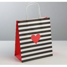 Пакет подарочный крафт «С Любовью»