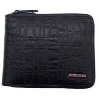 Men's wallet purse Solido with a zipper 08-802