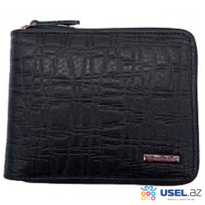 Men's wallet purse Solido with a zipper 08-802