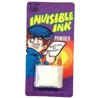 Prank joke Invisible ink