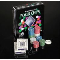 Набор для покера Perfecto "Professional Poker Chips", 100 фишек с номиналом