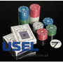Набор для покера Perfecto "Professional Poker Chips", 100 фишек с номиналом