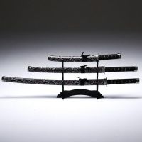 Набор японских мечей самурай (катана) - Серая змеиная кожа 7506-1