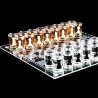 Подарочный набор Шахматы со стопками, шашки, карты / Пьяные шахматы