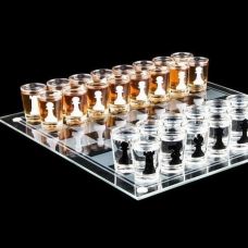 Gift set with stacks of Chess, Checkers, Card