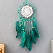 Dreamcatcher "Green lace with beads"