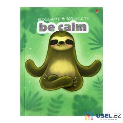 Блокнот "Карибские ленивцы Be Calm" 160 листов