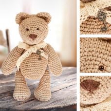 Knitting set soft toy "Toffee Bear"