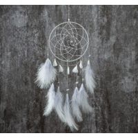 Dreamcatcher "Tassels with white feathers"