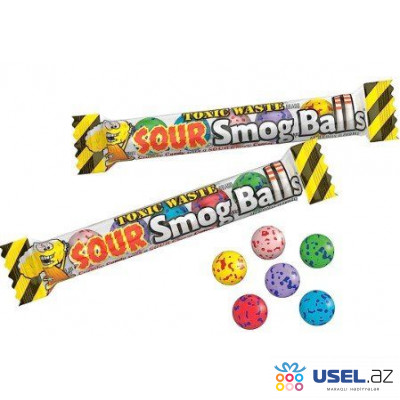 Ən turş konfet Toxic Waste Smog Balls  (6 dad)