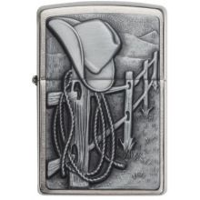Zippo "Resting Cowboy" Emblem Lighter 