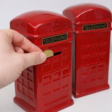 Ceramic piggy bank London telephone booth