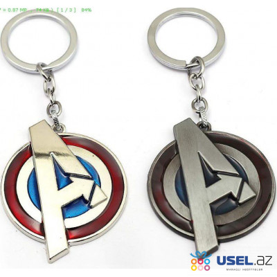 Wonder Woman Keychain and Captain America Shield Avengers Marvel