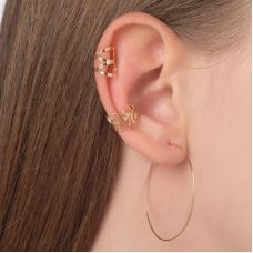 Earrings "Cuffs" style, gold color set