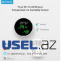 LED displeyli Tuya Wi-Fi Temperatur və Rütubət Sensoru