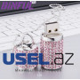 USB-флешка JASTER 64GB в форме кристаллического цилиндра 