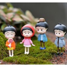 Аниме фигурки чиби маруко-тян для микро пейзажа террариум бонсай 