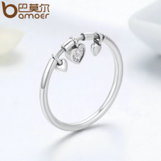 Женское кольцо BAMOER из стерлингового серебра