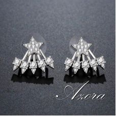 AZORA Drop Earrings "Crystal Star"