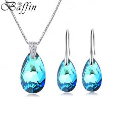 Jewelry set (earrings and necklace) Baffin "Drop"