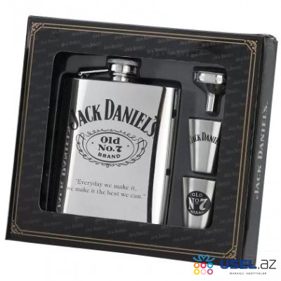 Подарочный набор фляга / рюмки Jack Daniels Licensed Barwar