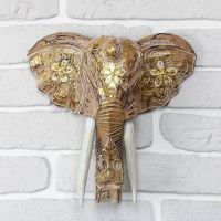 Сувенир дерево "Голова слона" с орнаментом