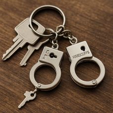 Multi-Functional Handcuffs Type Carabiner Clip Hook Keychain