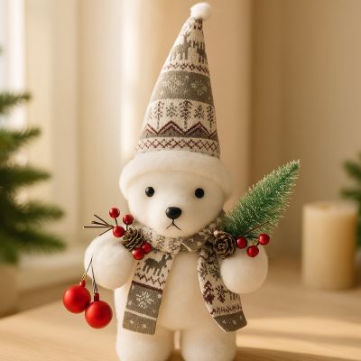 Yeni İl Ağ Ayı Suveniri 40 sm