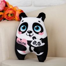 Soft toy antistress panda "I Love"