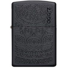 Зажигалка Zippo Black Matte Tone on Tone Design