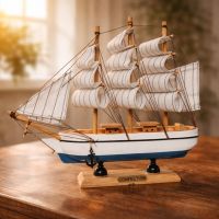 Деревянный сувенирный корабль 28×25 см