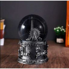 Musical snow globe with LED backlight "Paris"