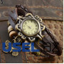 Женские наручные часы - браслет в ретро стиле "Листок"