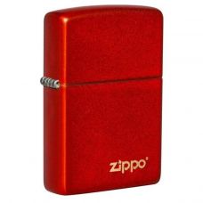 Lighter Classic Metallic Red Zippo Logo