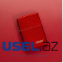 Lighter Classic Metallic Red Zippo Logo