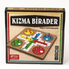 Board game Kızma Birader Kutu Oyunu "LUDO WOODEN" Star