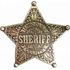 Denix Old West Era 2.5-Inch Lincoln County Sheriff Replica Badge