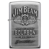 Зажигалка Zippo Jim Beam Chrome Emblem Bourbon оригинал США