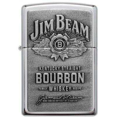 Зажигалка Zippo Jim Beam Chrome Emblem Bourbon оригинал США