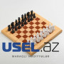 Игровой набор "Шахматы", доска 32 х 32 см, поле для нард 
